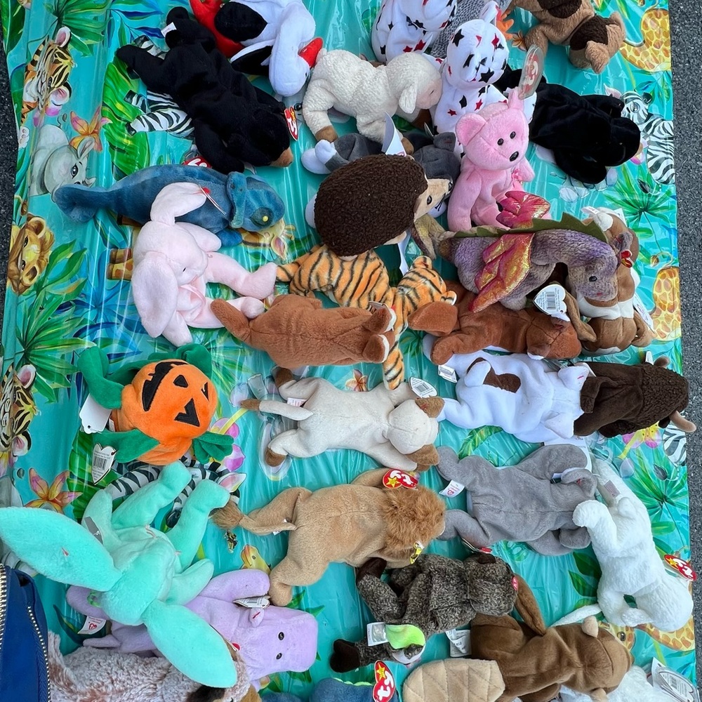 Over 110 BEANIE BABIES JULY 31st, 7 PM E S T please come and bid - Picture 9 of 13